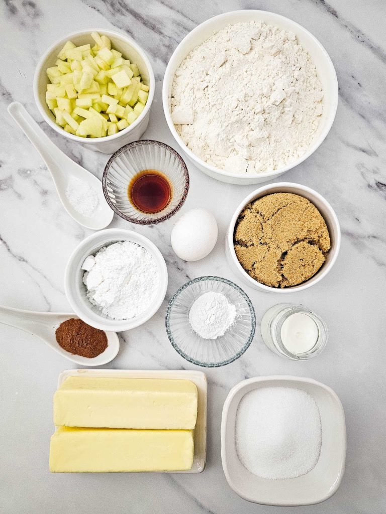Apple crumb cake ingredients