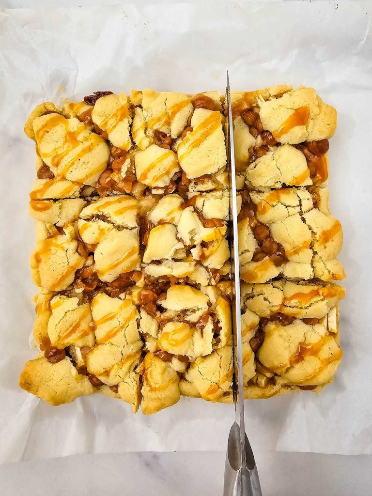 Caramel apple bars process 6