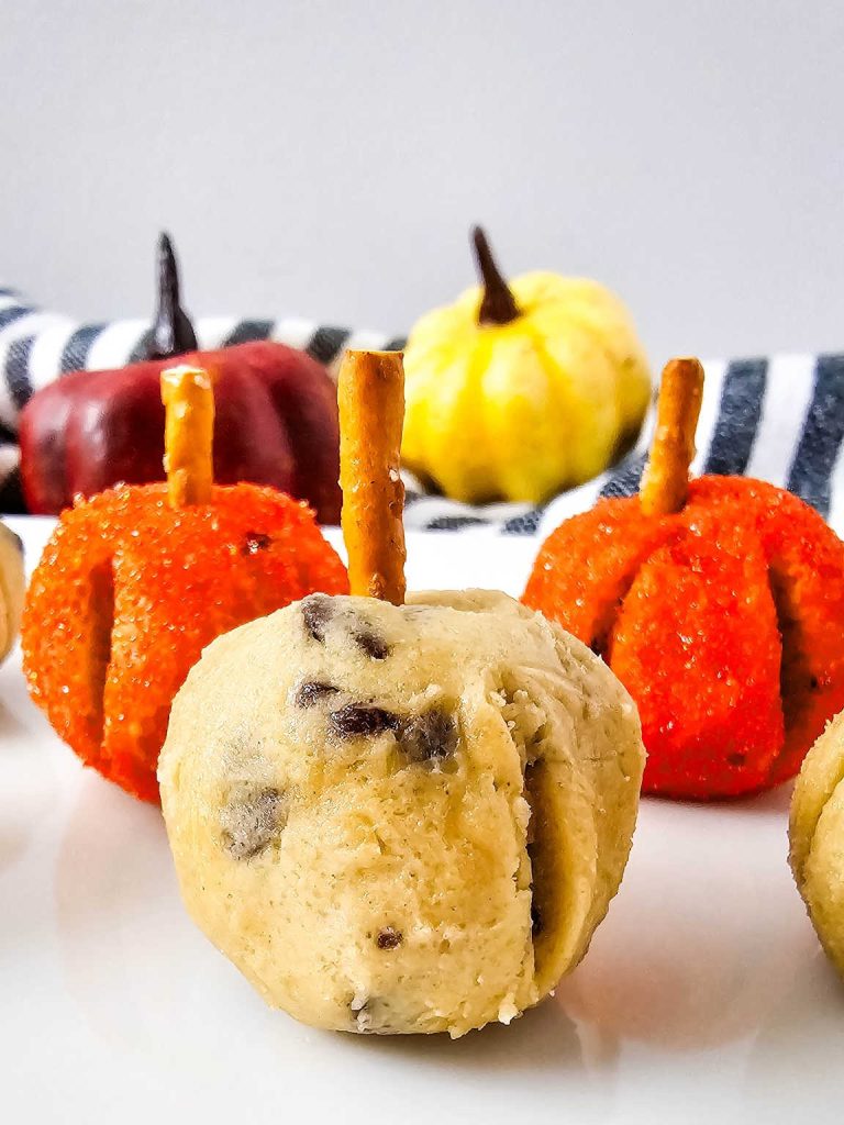 Cookie dough pumpkins