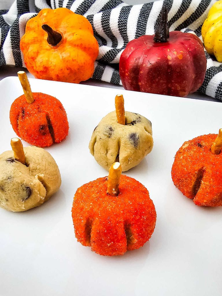 Cookie dough pumpkins