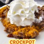 Crockpot pumpkin dump cake pin