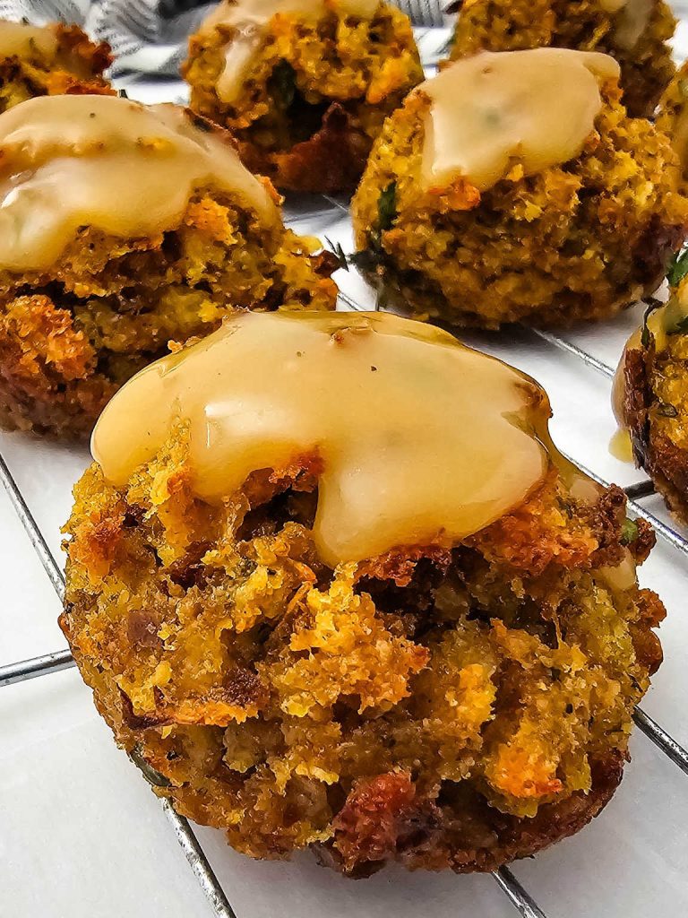 Muffin tin stuffing bites