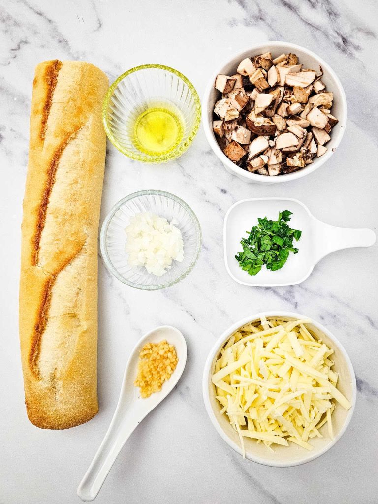 Mushroom crostini ingredients