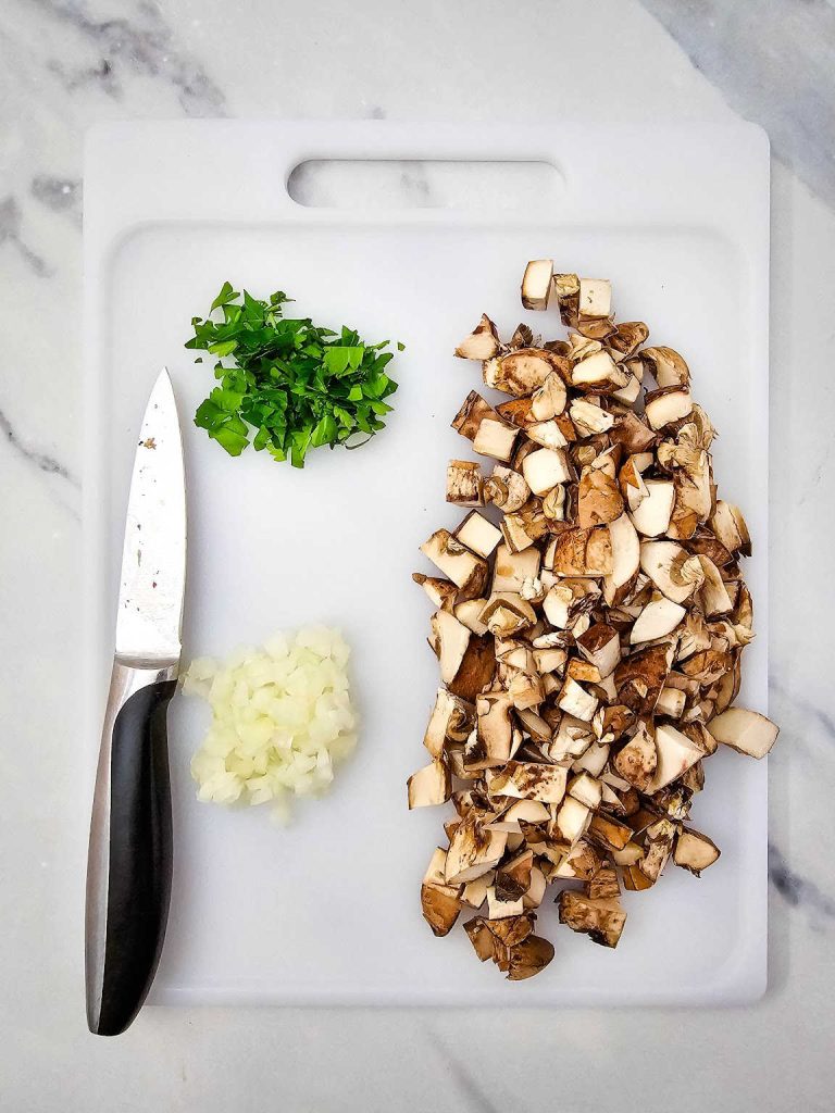 Mushroom crostini process 2