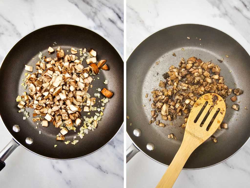 Mushroom crostini process 5