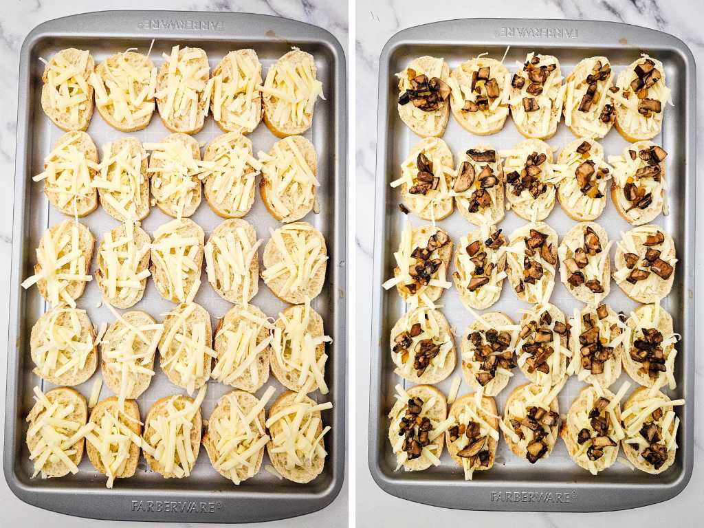 Mushroom crostini process 6