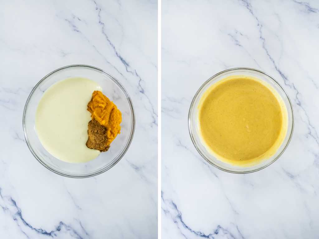 Pumpkin cheesecake bars process 8