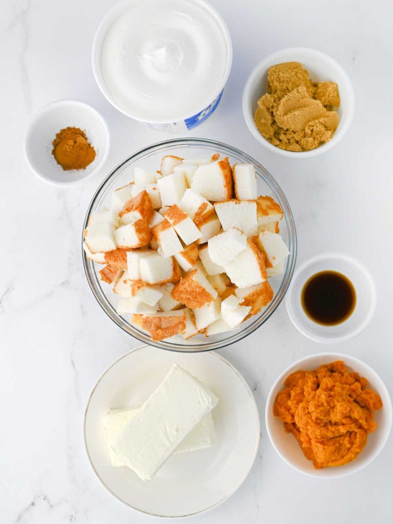 Pumpkin cheesecake trifle ingredients