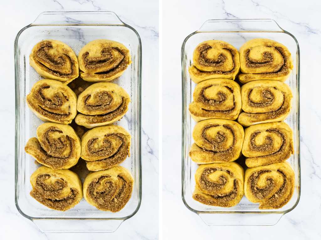 Pumpkin cinnamon rolls process 13
