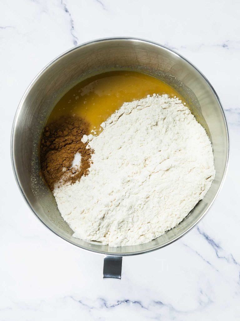 Pumpkin cinnamon rolls process 3