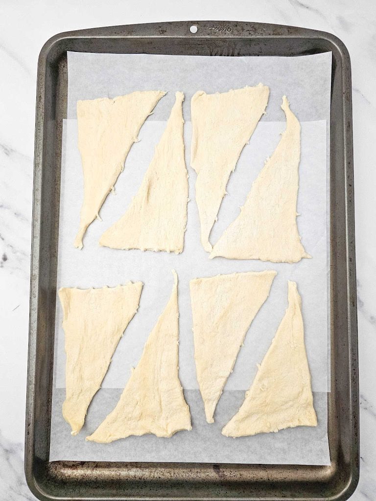 Pumpkin crescent rolls process 4