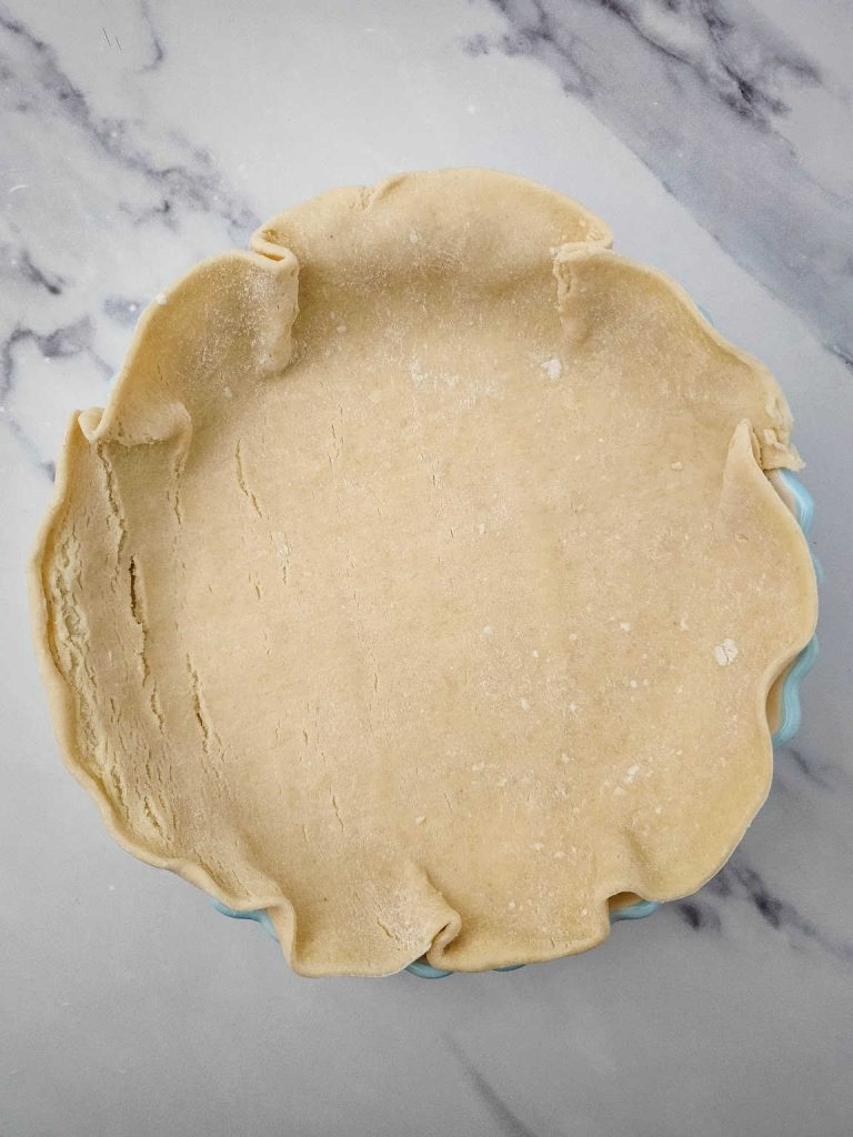 Pumpkin custard pie process 1