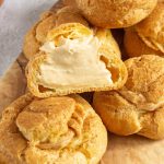Pumpkin filled cream puffs