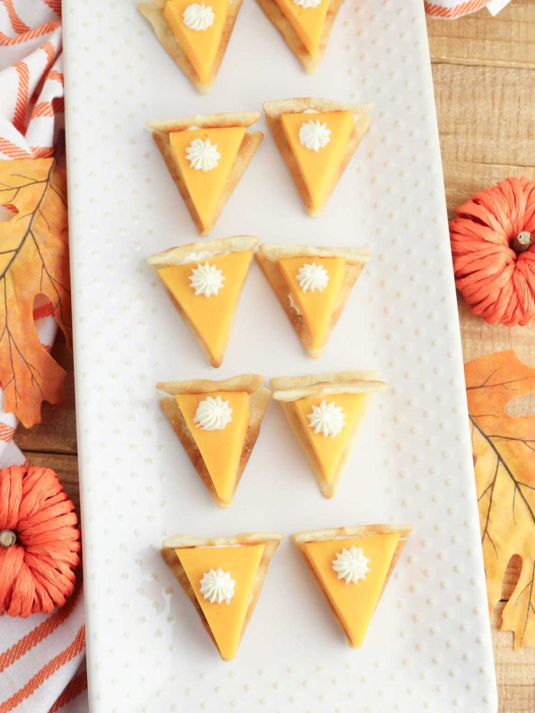 Pumpkin pie cheese and crackers