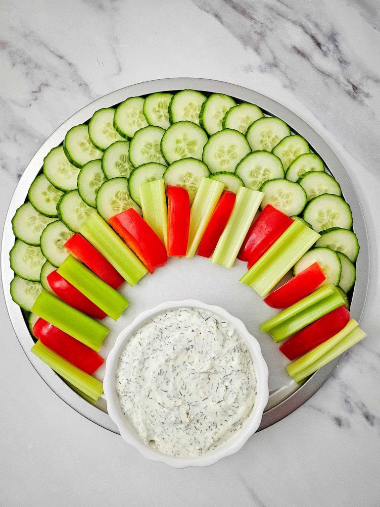 Turkey veggie platter process 7