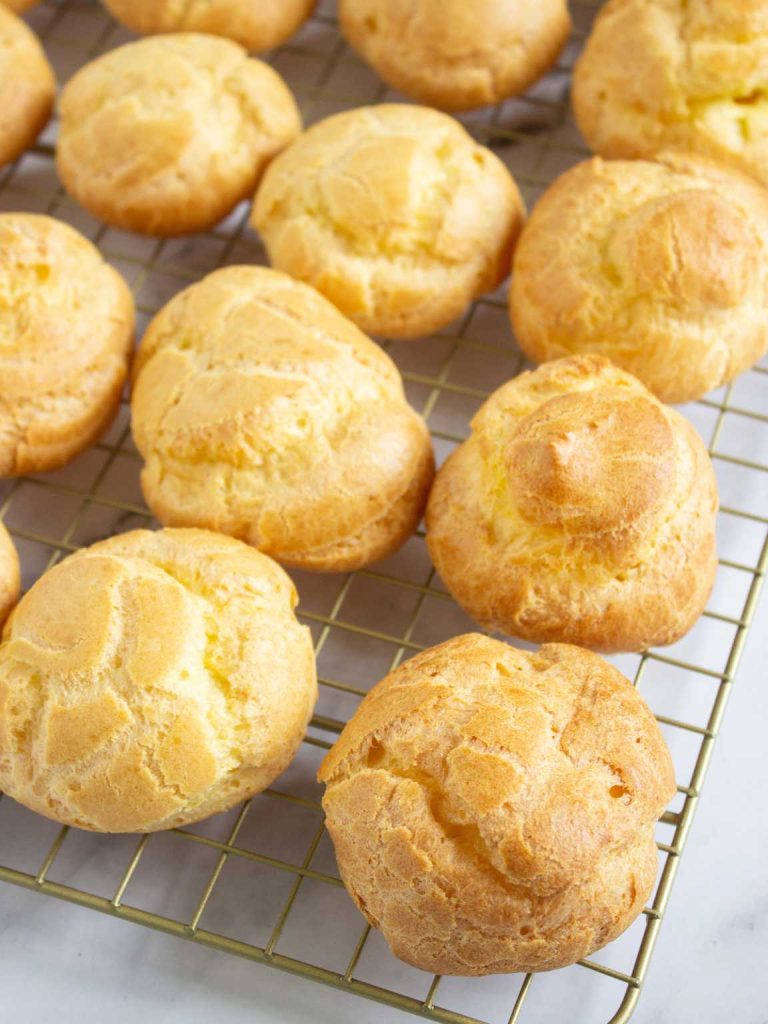 pumpkin filled cream puffs process