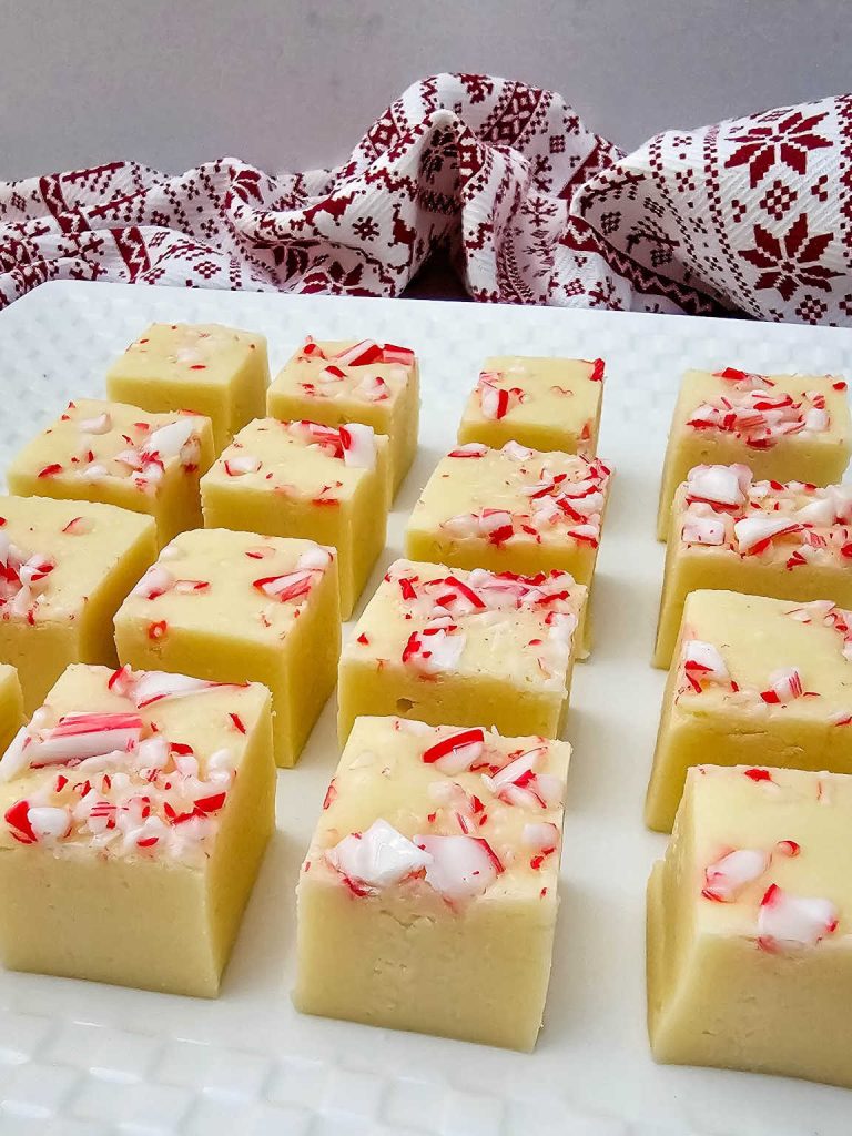 Candy cane fudge