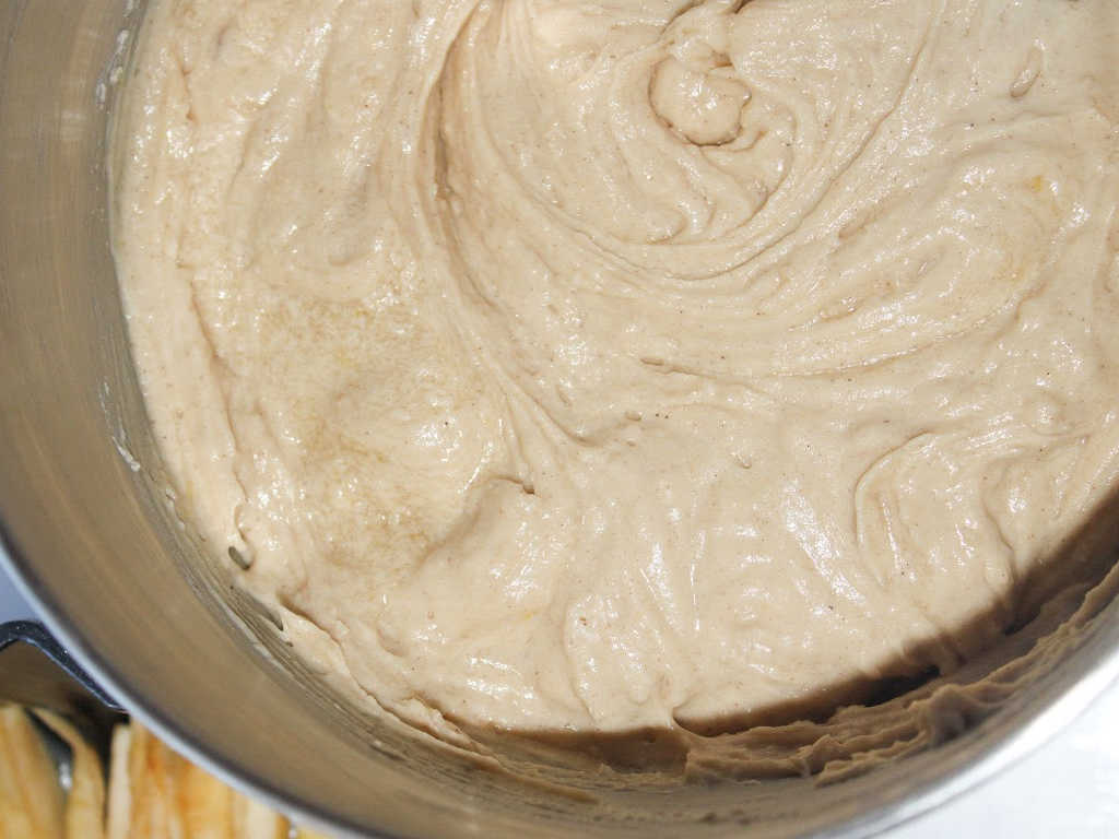 Caramel apple upside down bundt cake process 11