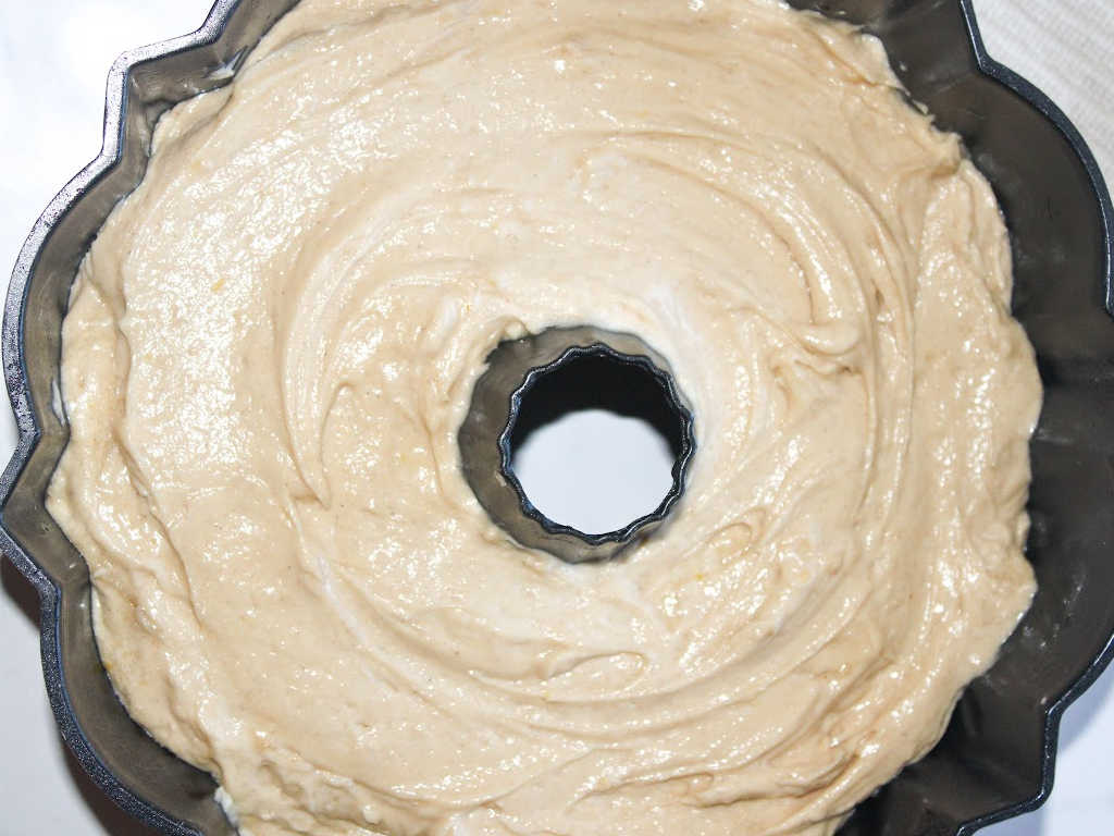 Caramel apple upside down bundt cake process 12