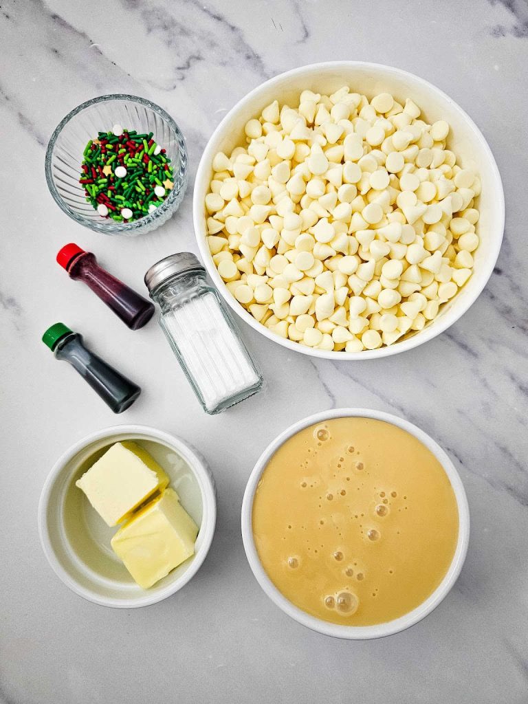 Christmas fudge ingredients