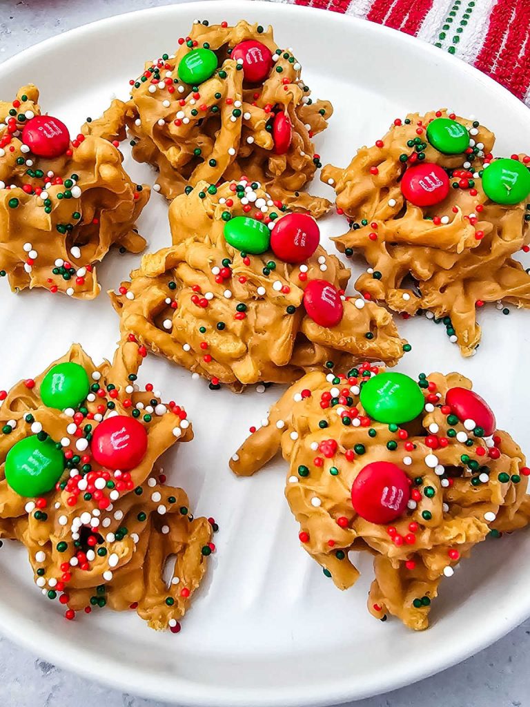 Christmas haystack cookies