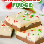 Layered Christmas fudge pin