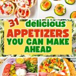 Make ahead appetizers pin