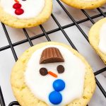 Melted snowman sugar cookies pin