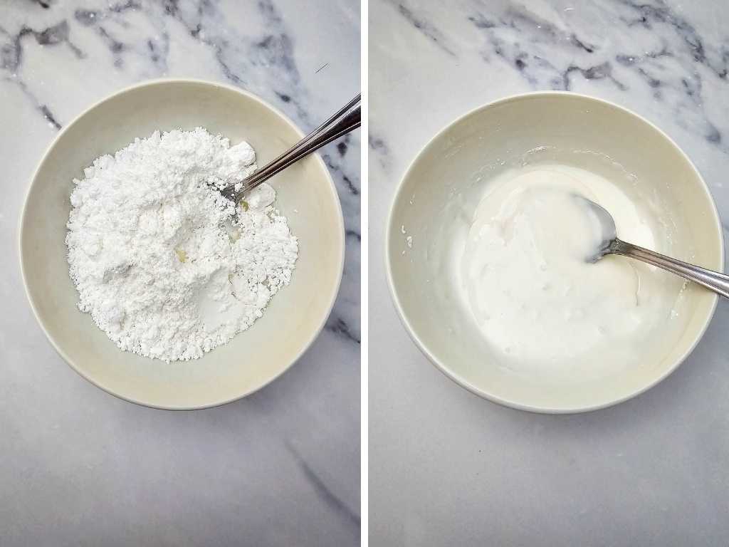 Melted snowman sugar cookies process 5