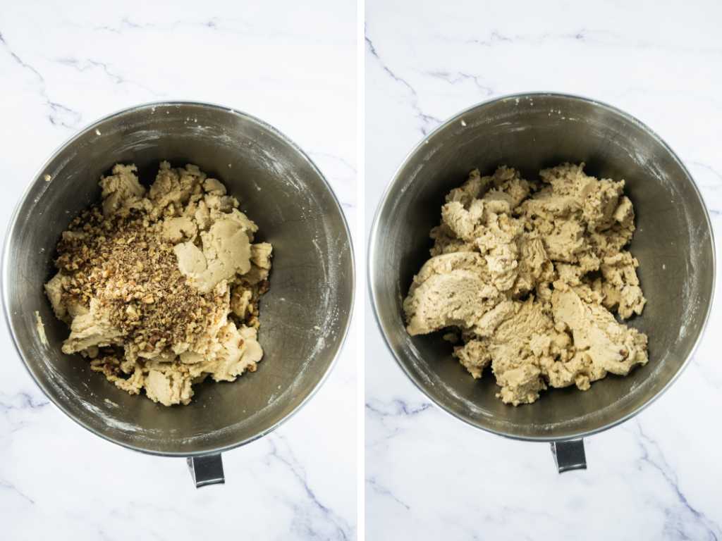 Pecan shortbread cookies process 4