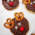 Reindeer sugar cookies pin