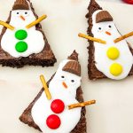 Snowman brownies