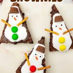 Snowman brownies pin