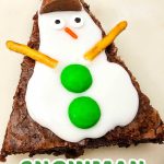 Snowman brownies pin