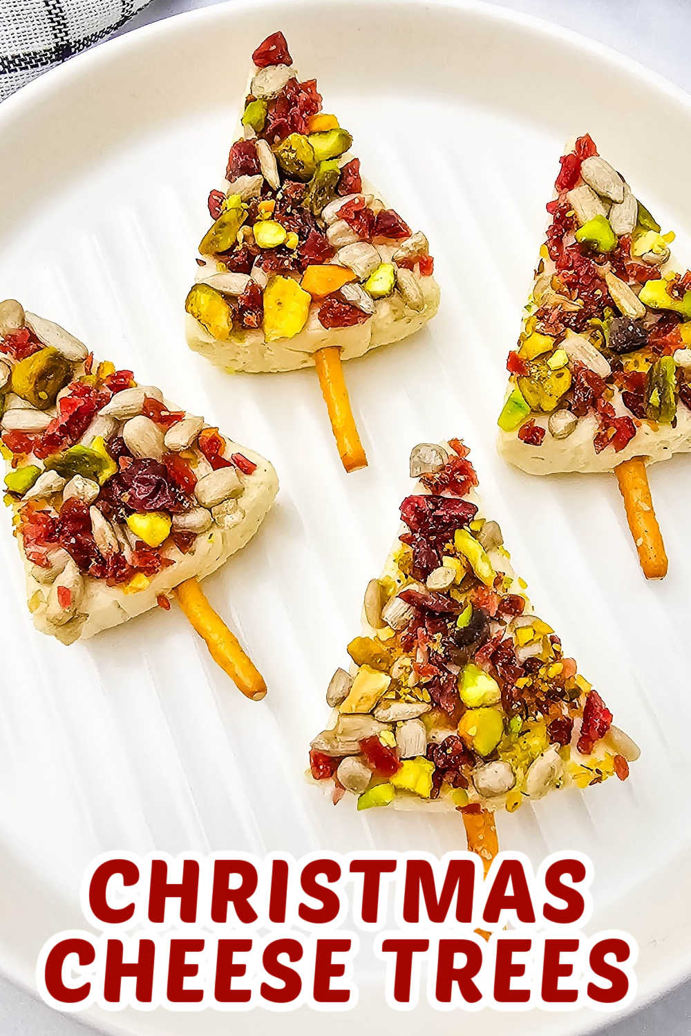 Christmas Cheese Trees - Easy Holiday Appetizer Bites