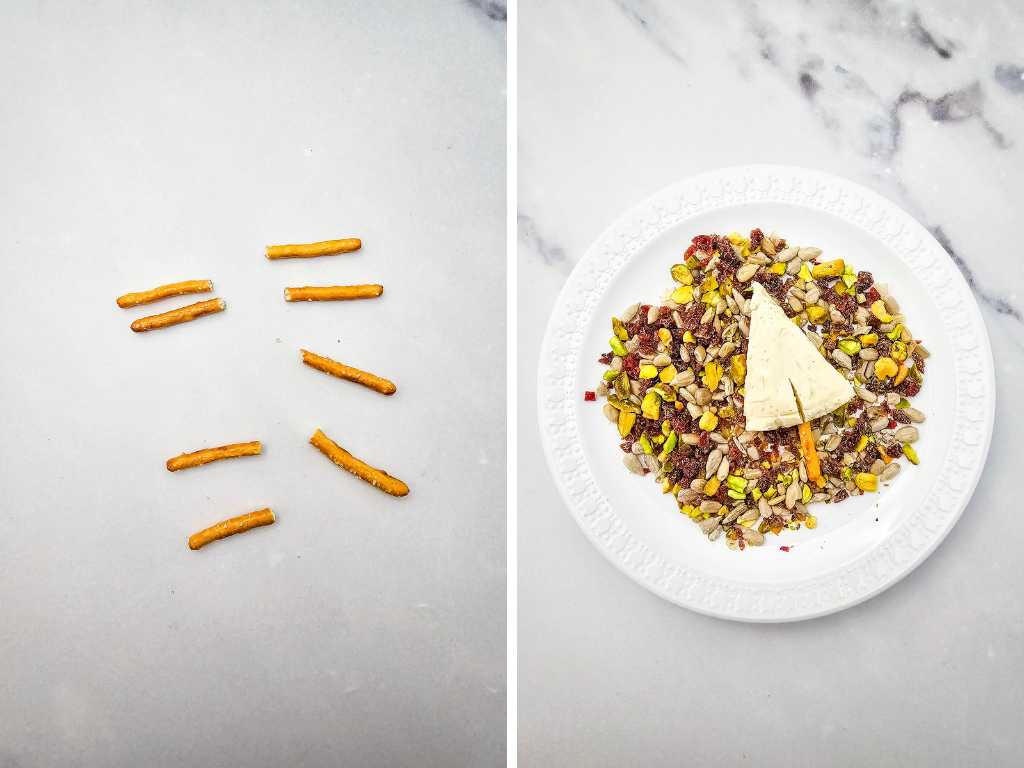 Christmas cheese trees process 4