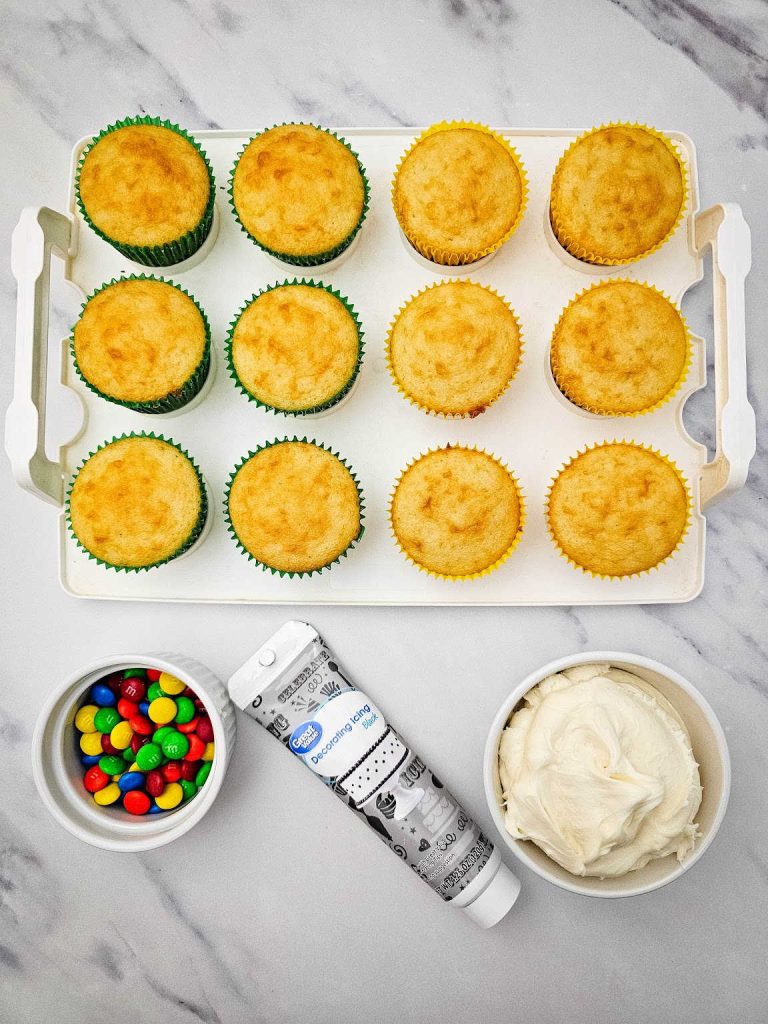 Christmas light cupcakes ingredients