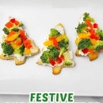 Christmas tree veggie pizza pin