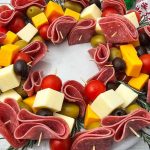 Christmas wreath charcuterie board