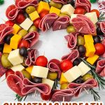 Christmas wreath charcuterie board pin