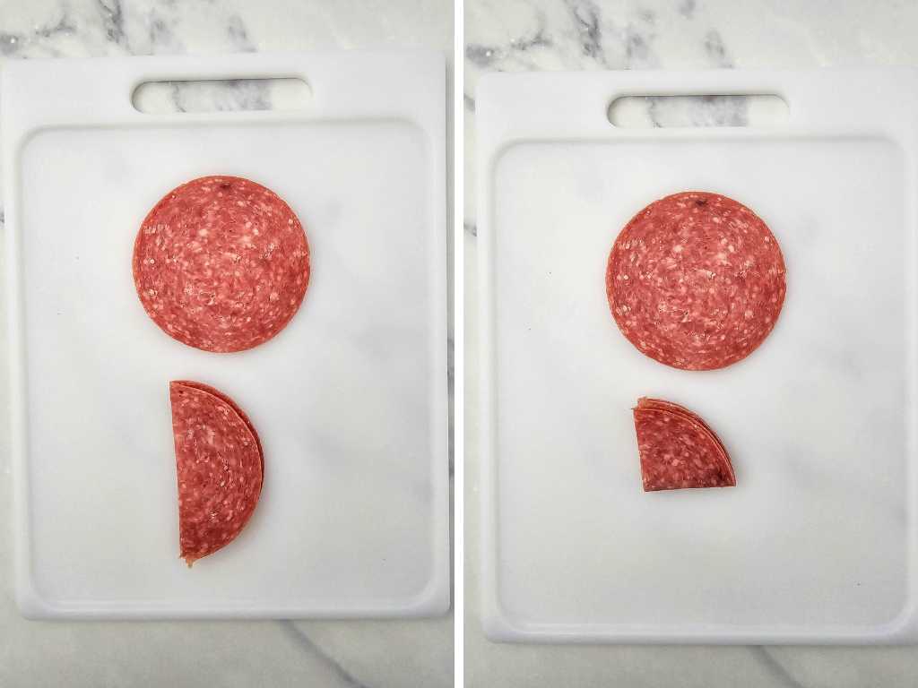 Christmas wreath charcuterie board process 2