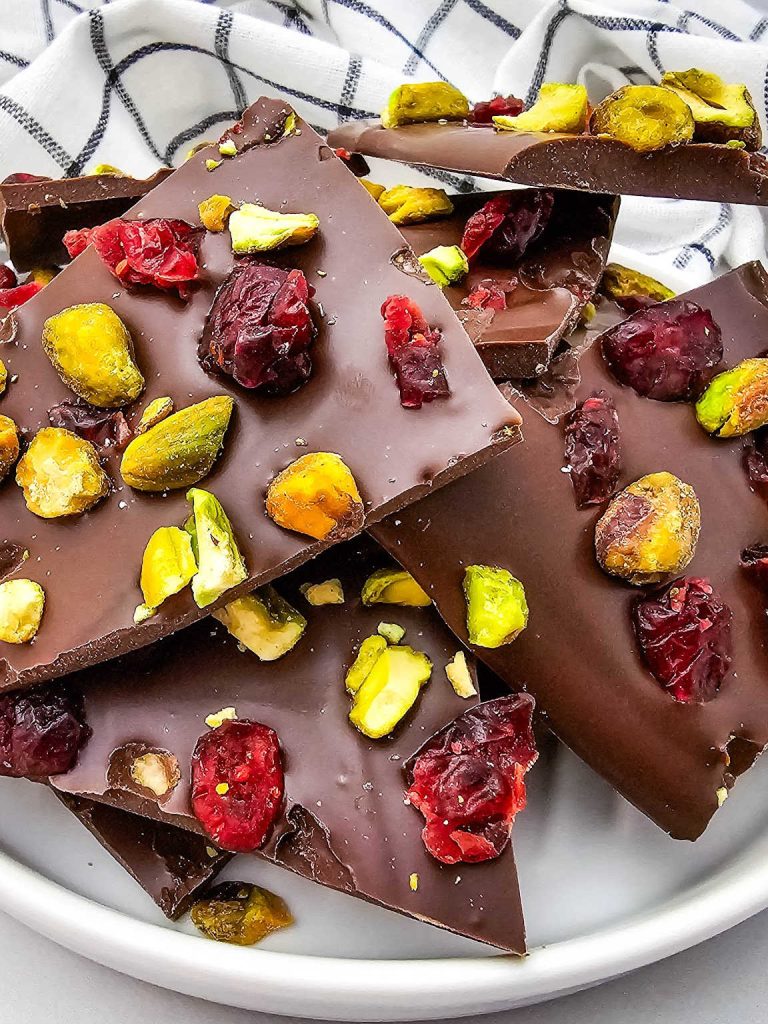 Cranberry pistachio bark
