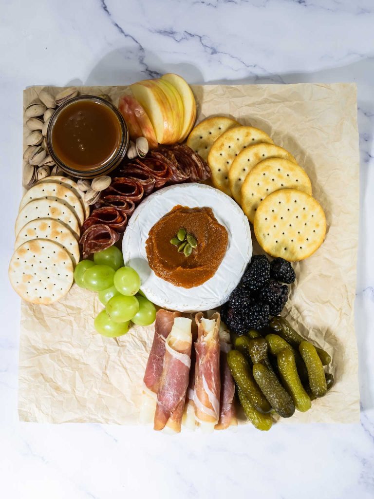 Fall charcuterie board process 2