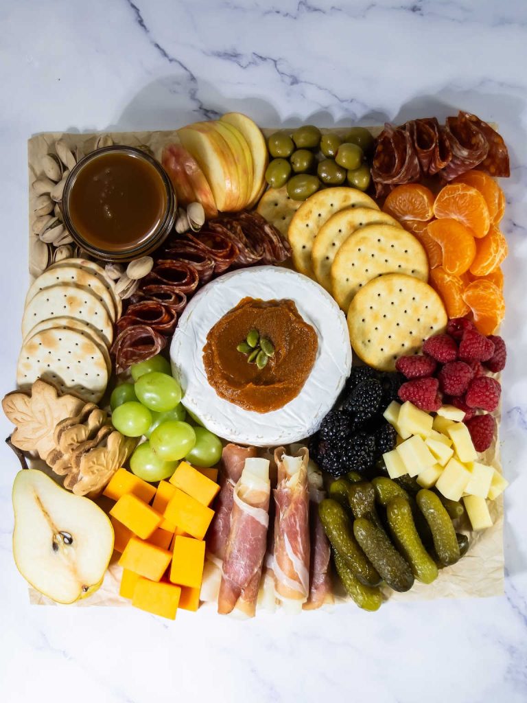 Fall charcuterie board process 3