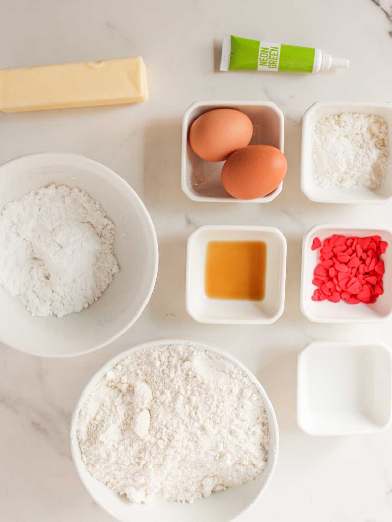 Grinch cookies ingredients