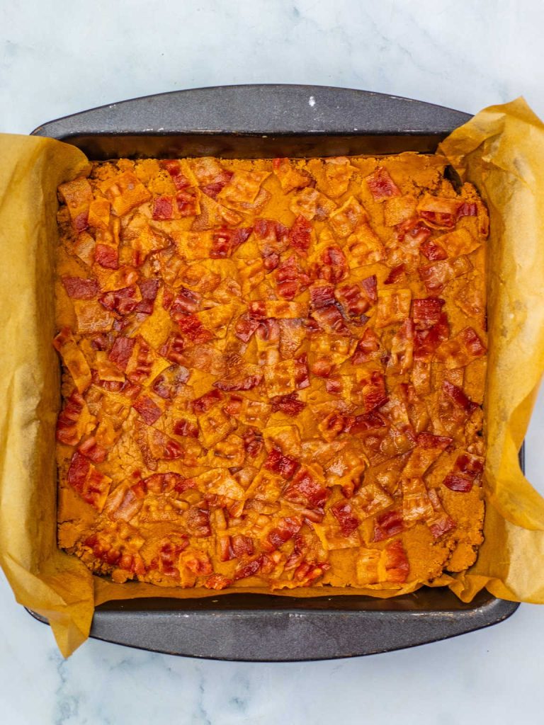 Maple bacon fudge process 6