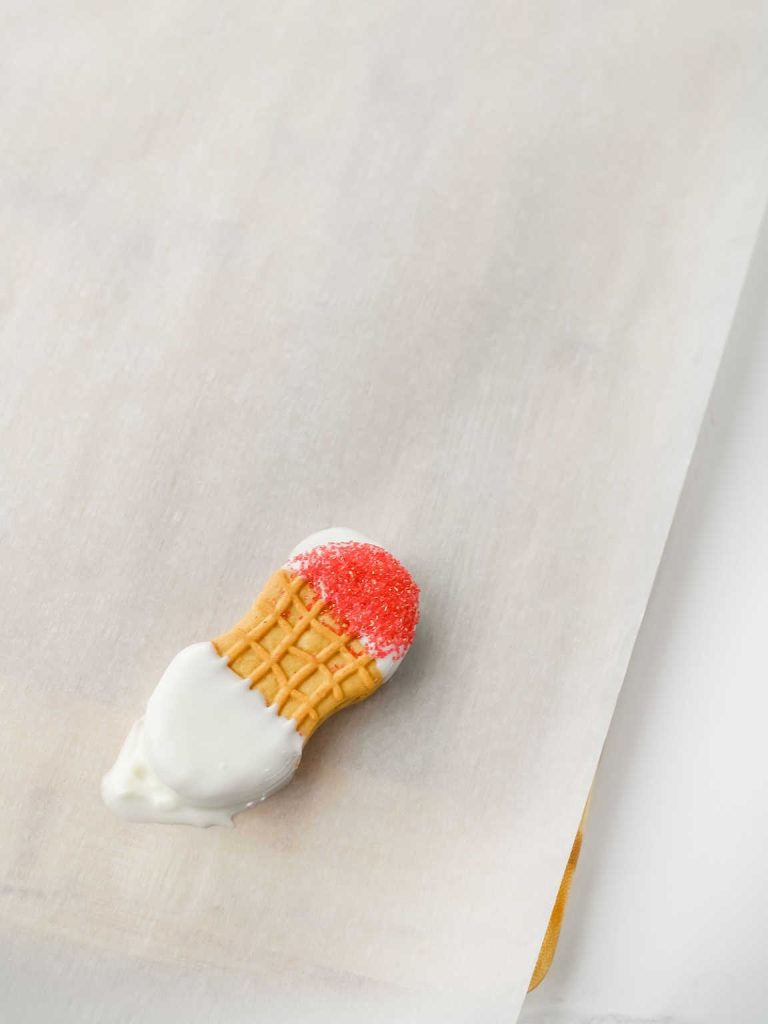 Nutter Butter Santa cookies process 4