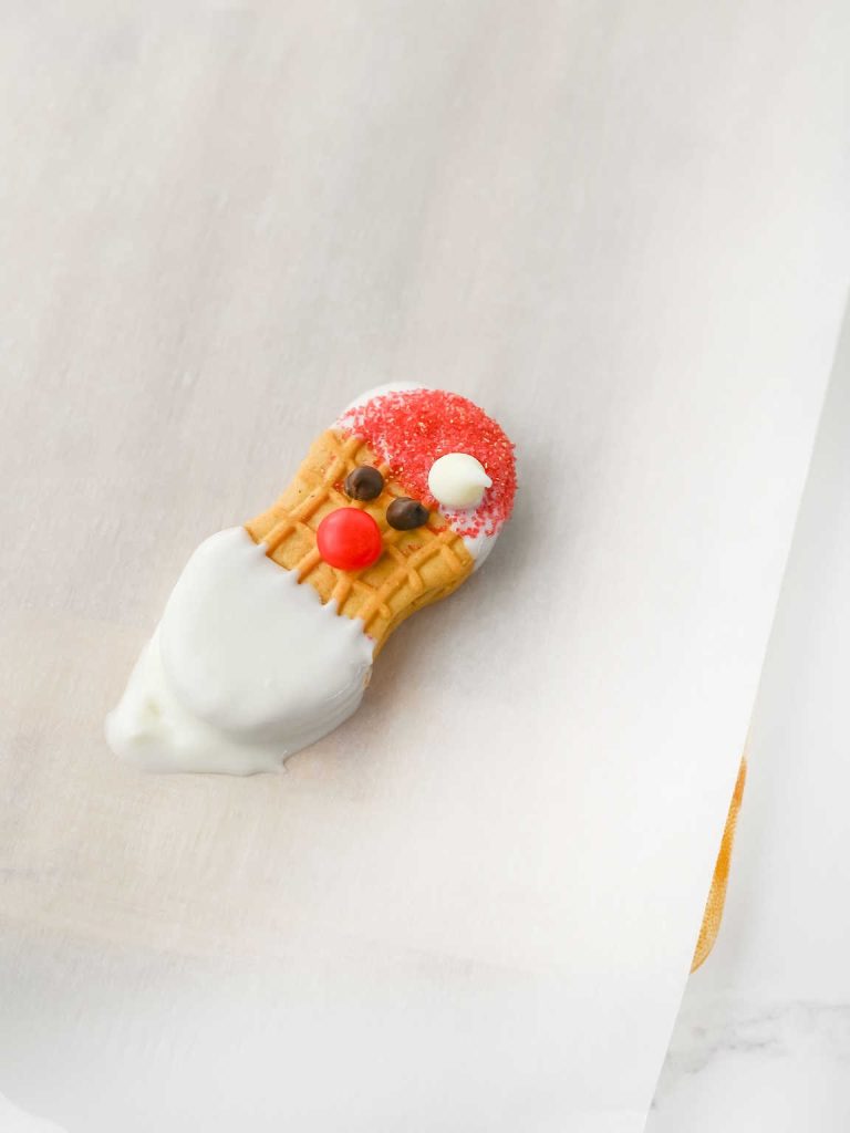 Nutter Butter Santa cookies process 5