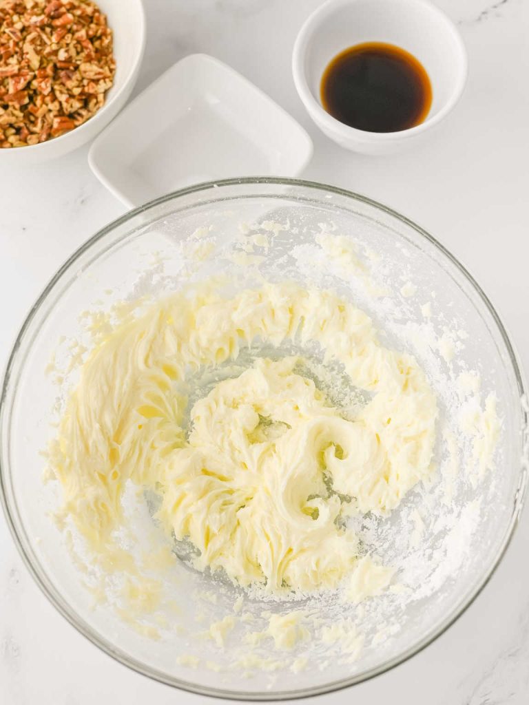 Pecan snowball cookies process 2