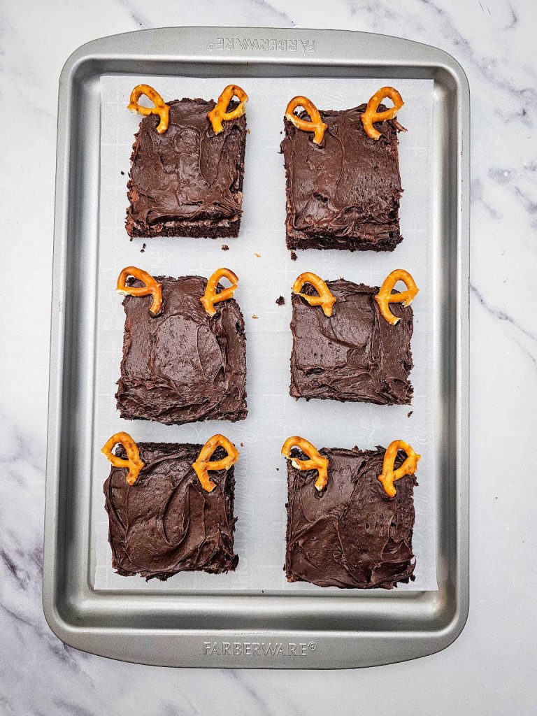 Reindeer brownies process 3
